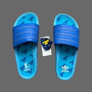 Ninja x Adilette Boost Slide adidas 'Time In Blue Signal Cyan' Size 9 NWT GZ3757